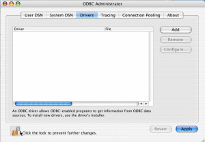 odbc manager osx