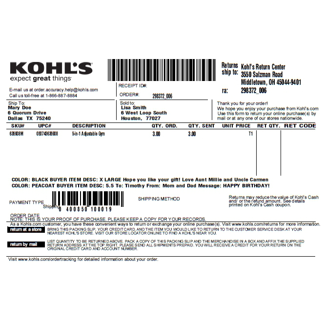 How Long To Return Kohls Online Order at Kevin Nguyen blog